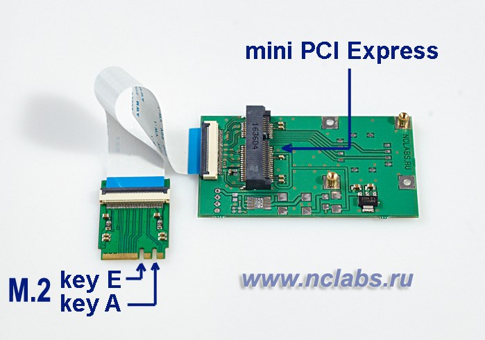 переходник M.2 в mini PCI Express